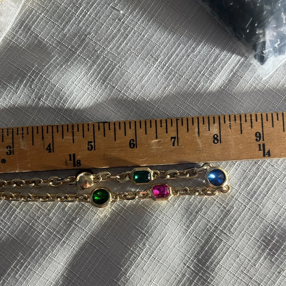 NECKLACE by AQUA Gemstone Gold 16” Chain with Lobster Clasp & 3” Extender NWT - Picture 11 of 13